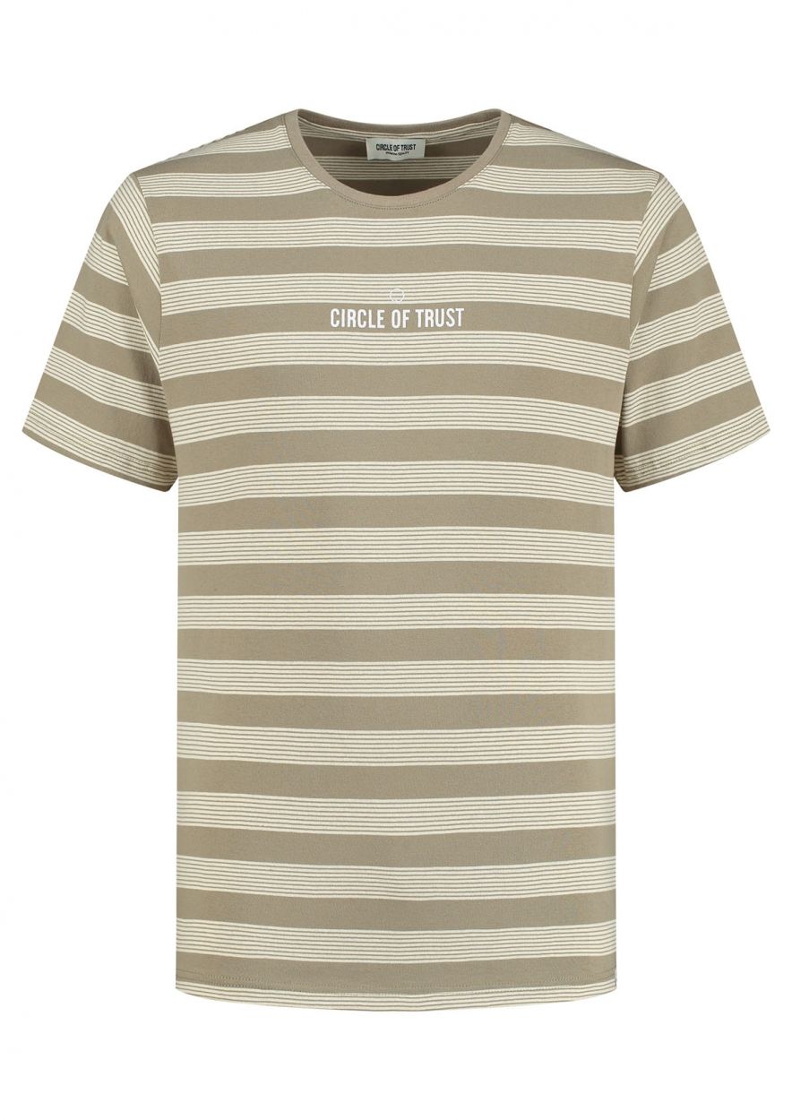 Olijfgroen t shirt heren store
