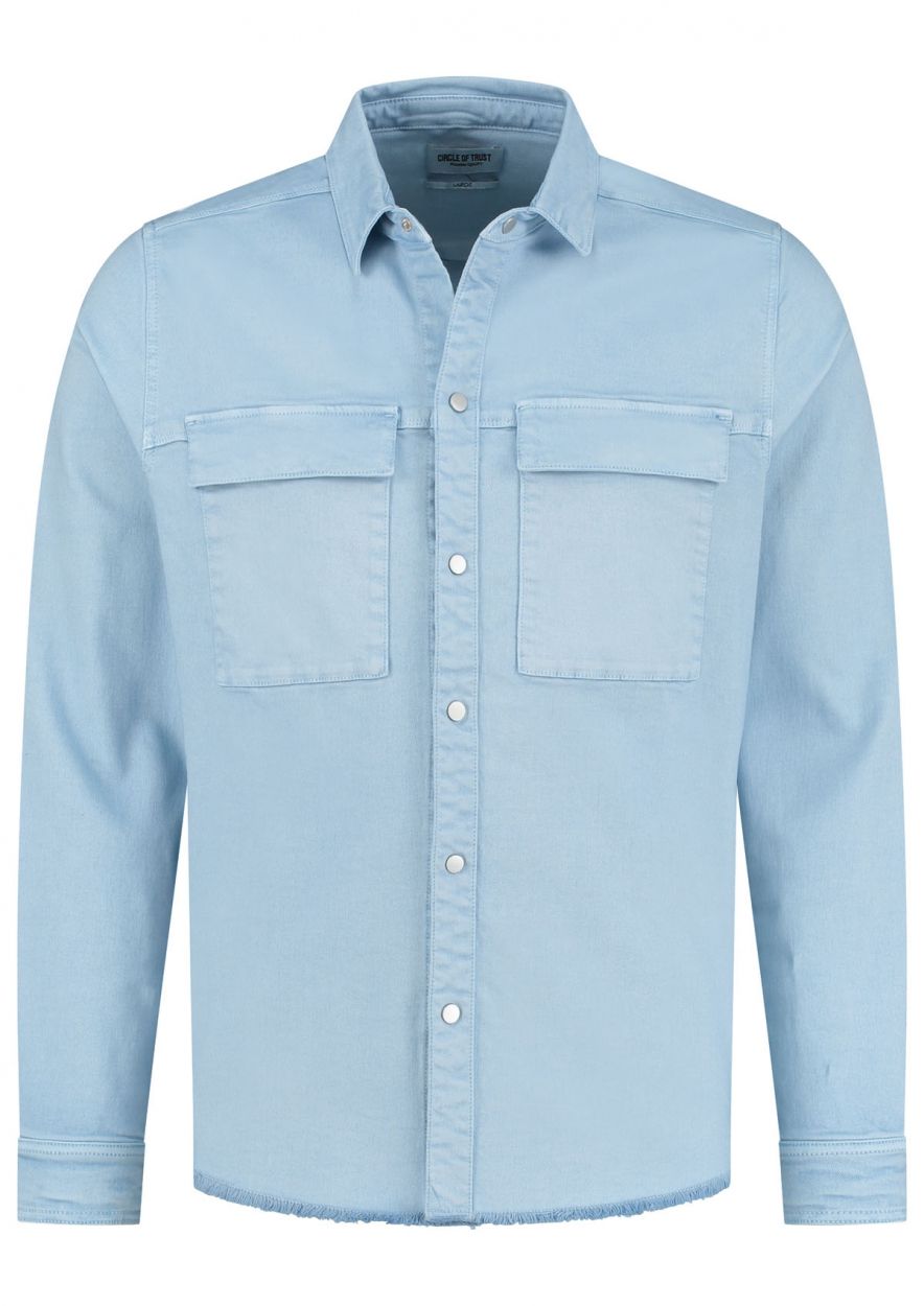 Thierry lichtblauw denim hemd voor heren Circle Of Trust official webshop