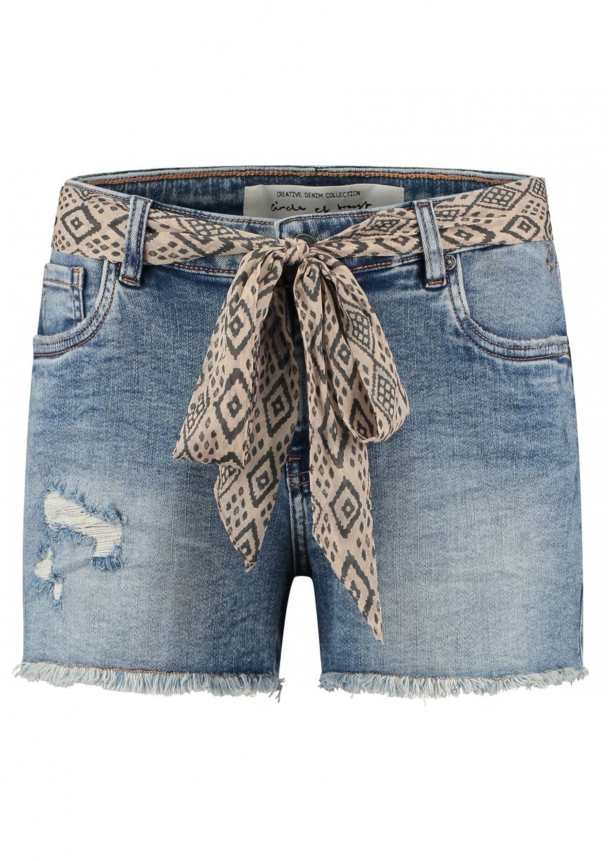 Girls Stevie Short Worn Out Blue