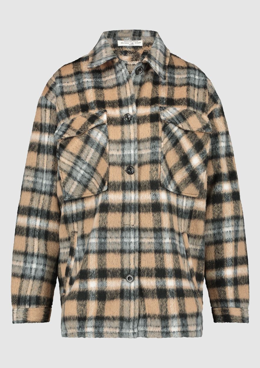 Dani Overshirt Toasted Toffee Check