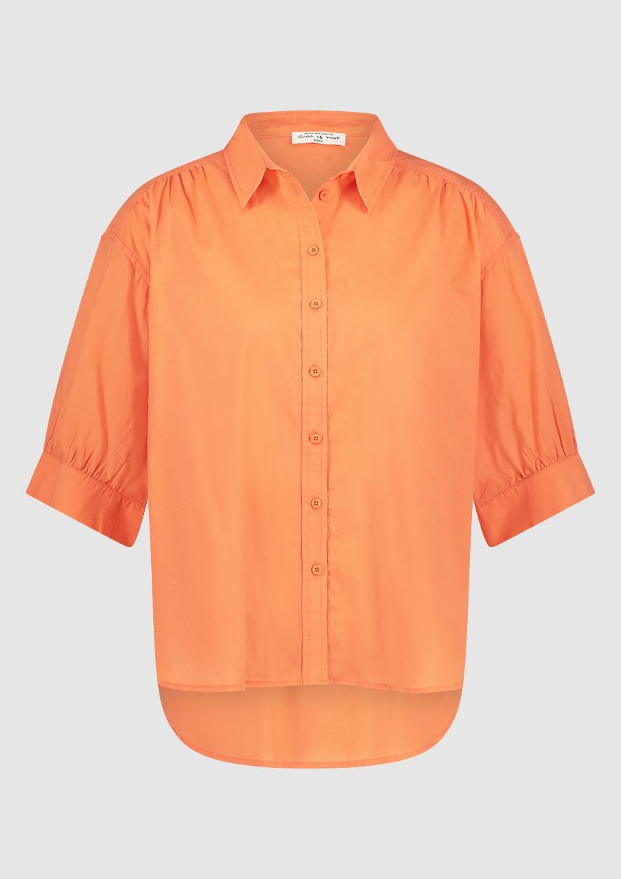 Orange blouse top