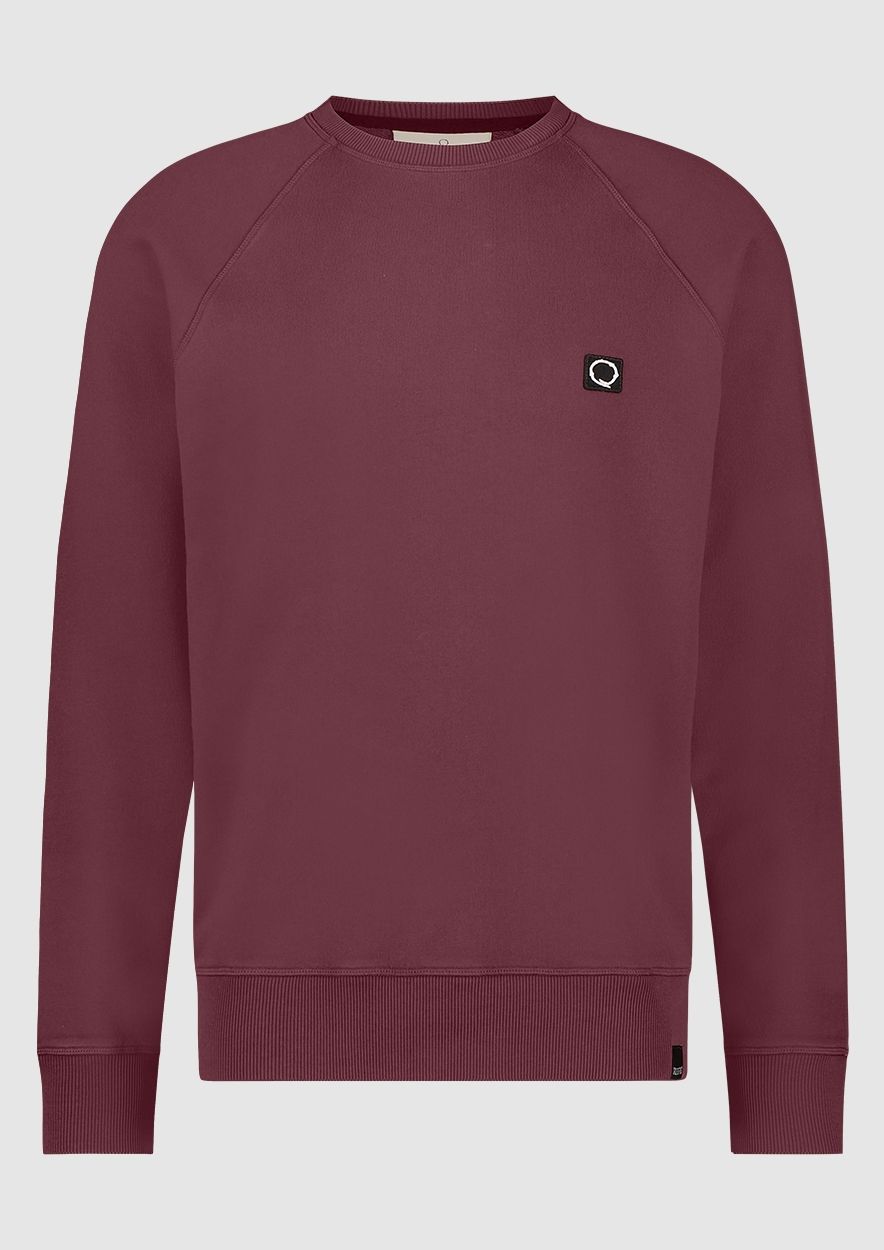 Tim bordeaux rode heren sweater met subtiel logo Circle Of Trust official webshop