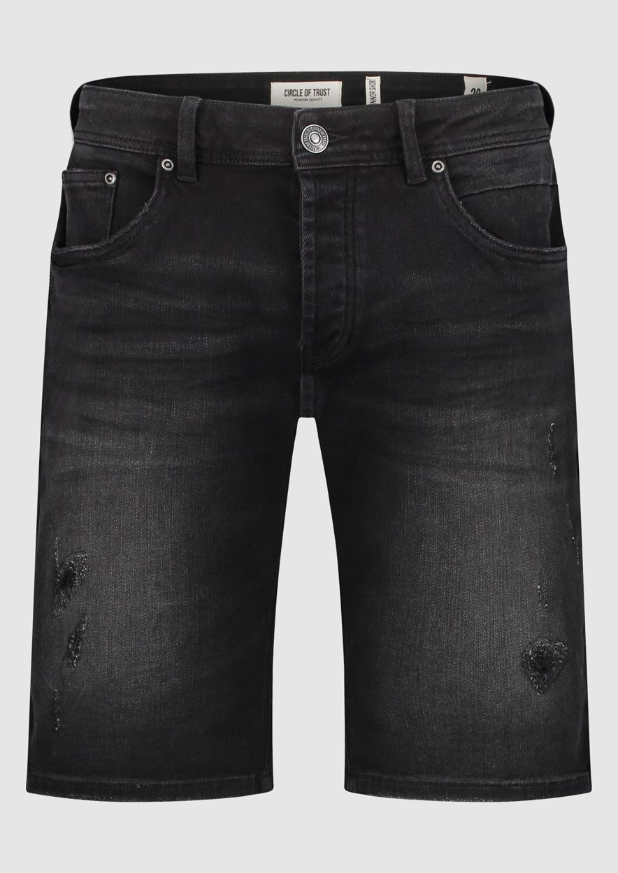 Connor Denim Short Blacked Smoke