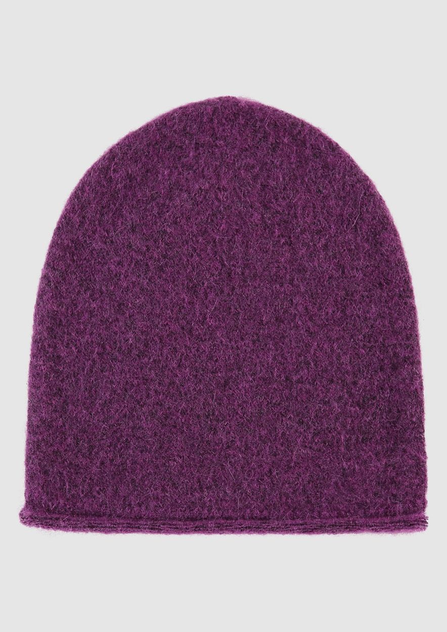 Purple beanie hot sale