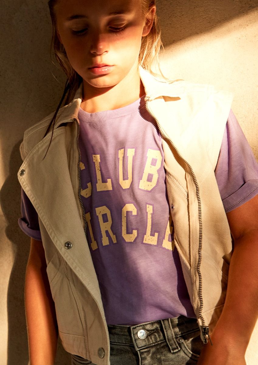 Girls Coco Tee Chalk Violet