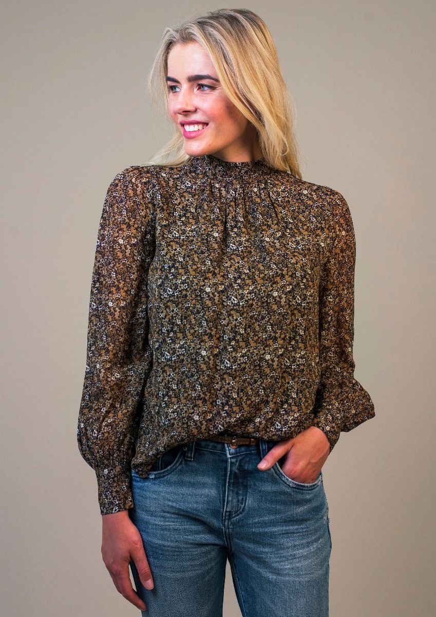 Diona Blouse Soft Flowers Print