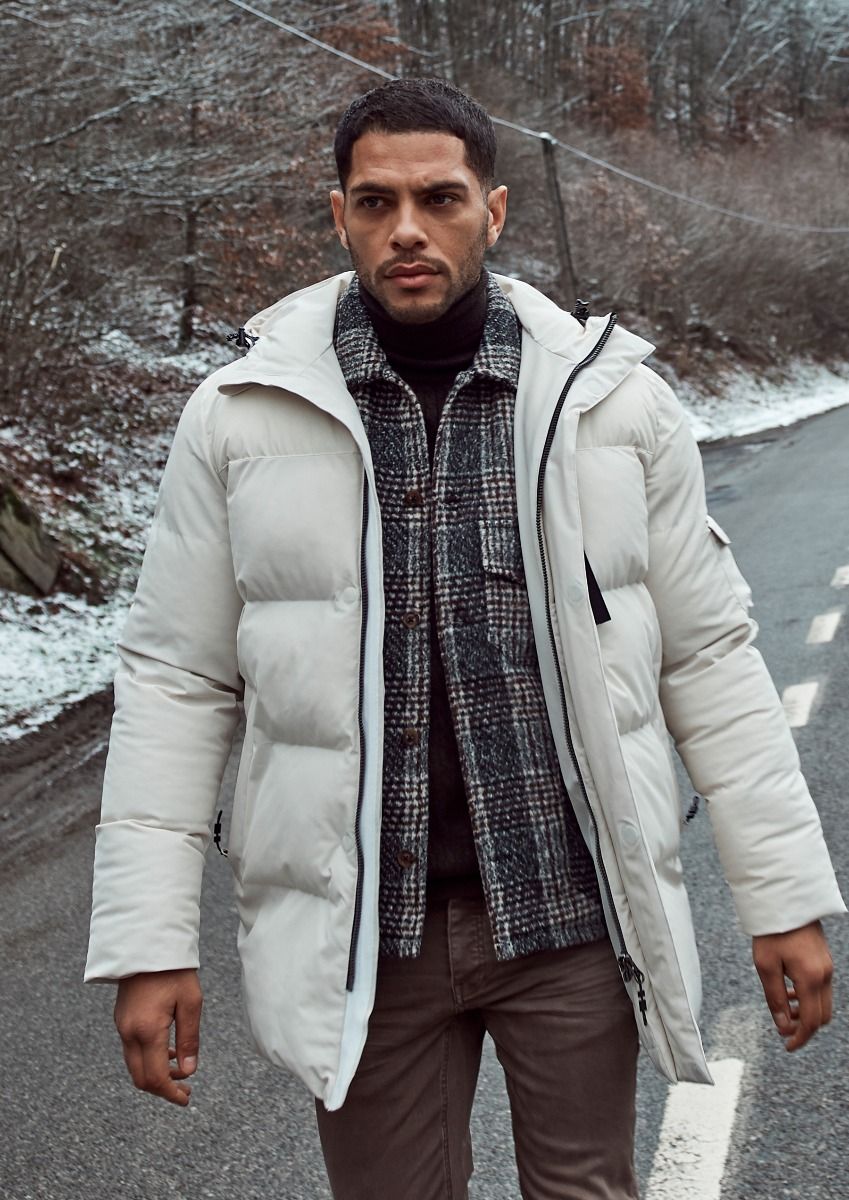 Cream colored puffer jacket 2025