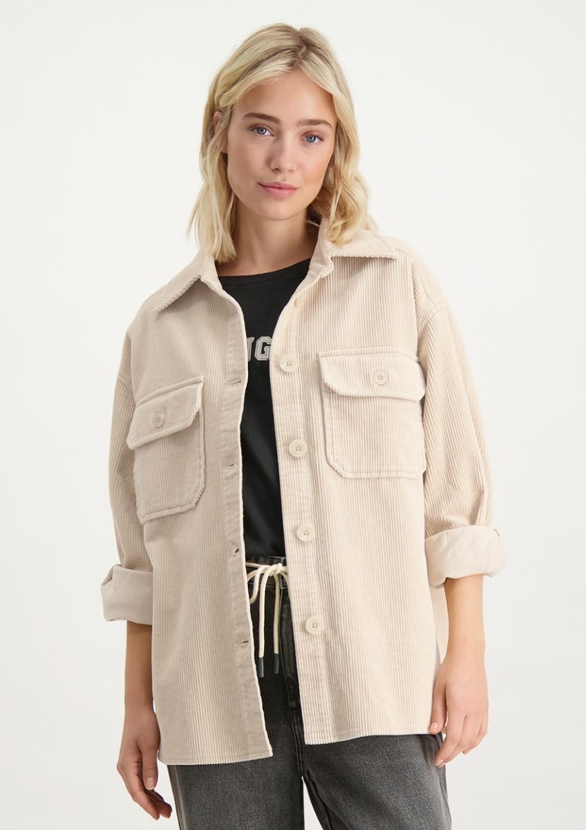 Dani beige corduroy overshirt voor dames Circle Of Trust