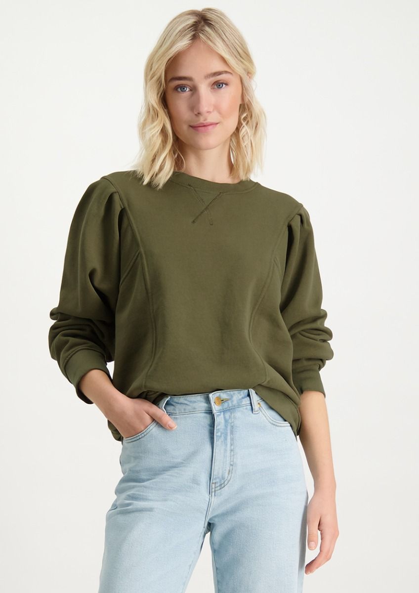 Hailey Sweat Olive Bark Wash