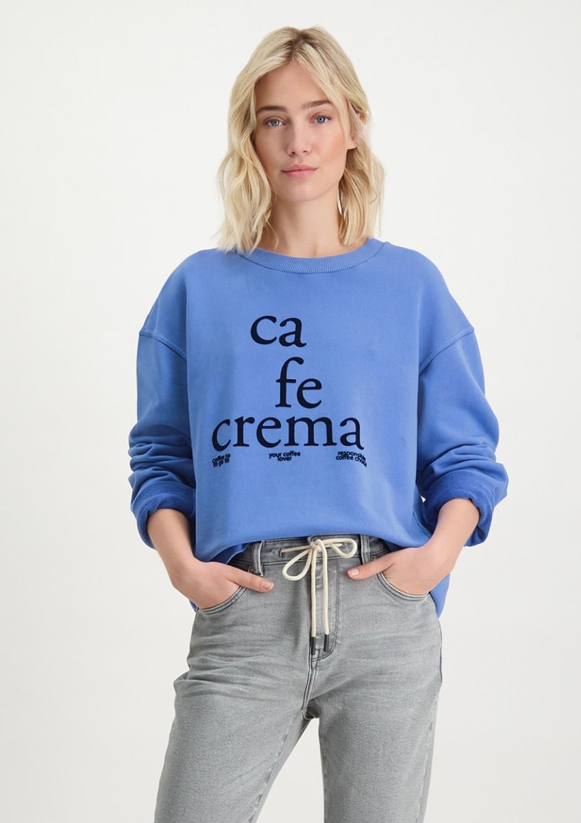 Sweater dames top lichtblauw