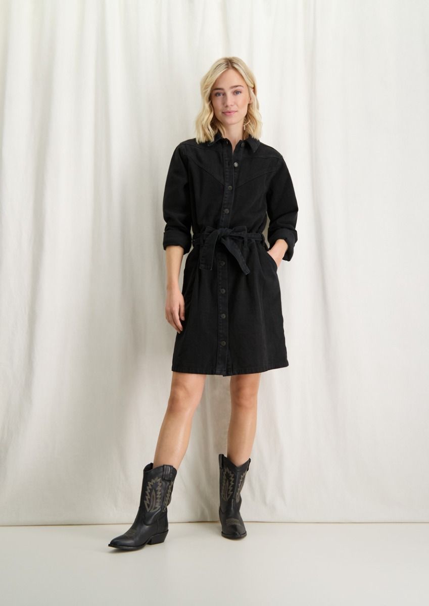 Demy Dress Nero Washed