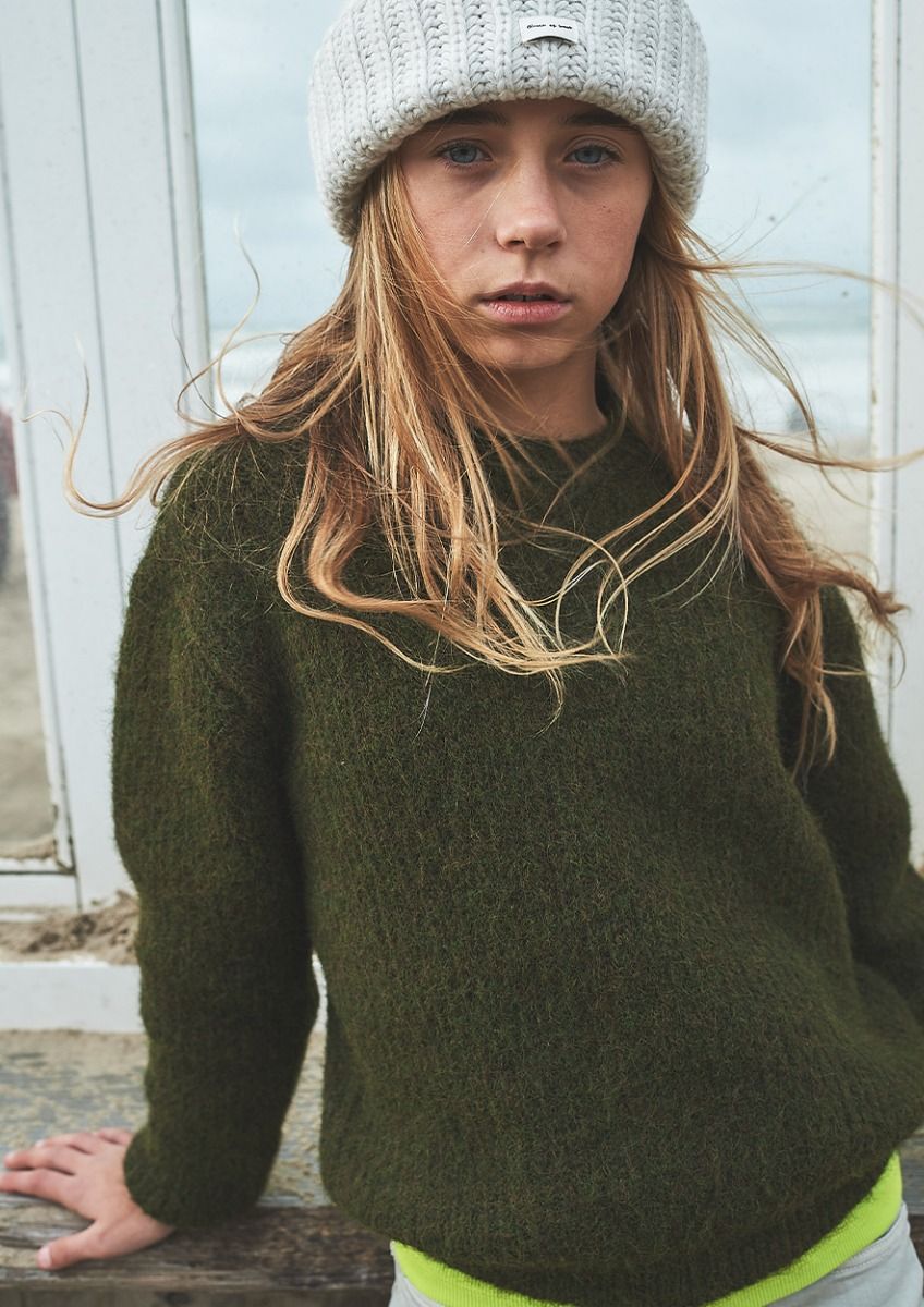 Girls Joy Knit Winter Moss