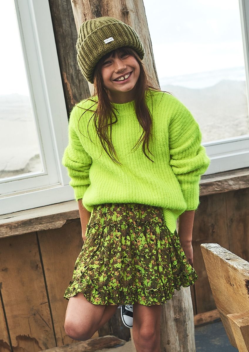 Girls Livia Knit Lime Light