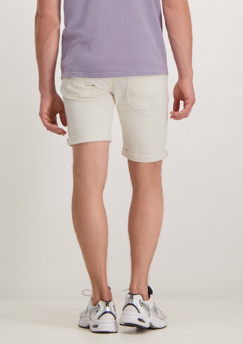 Connor off white denim shorts with stretch for men Circle Of