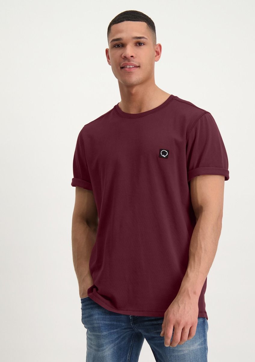 vogel eerste Verbinding Jake bordeaux rood heren t-shirt met subtiel logo | Circle Of Trust  official webshop