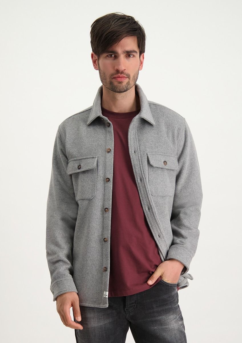 Mens discount grey overshirt