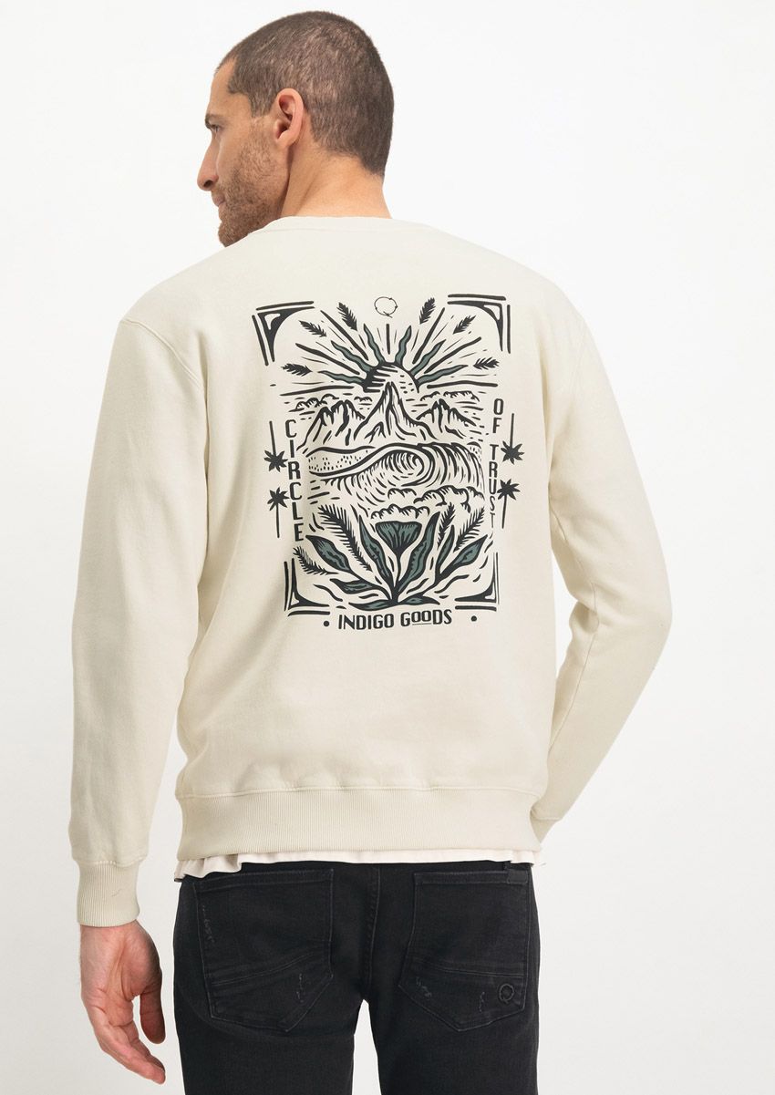 Witte sweater met print online