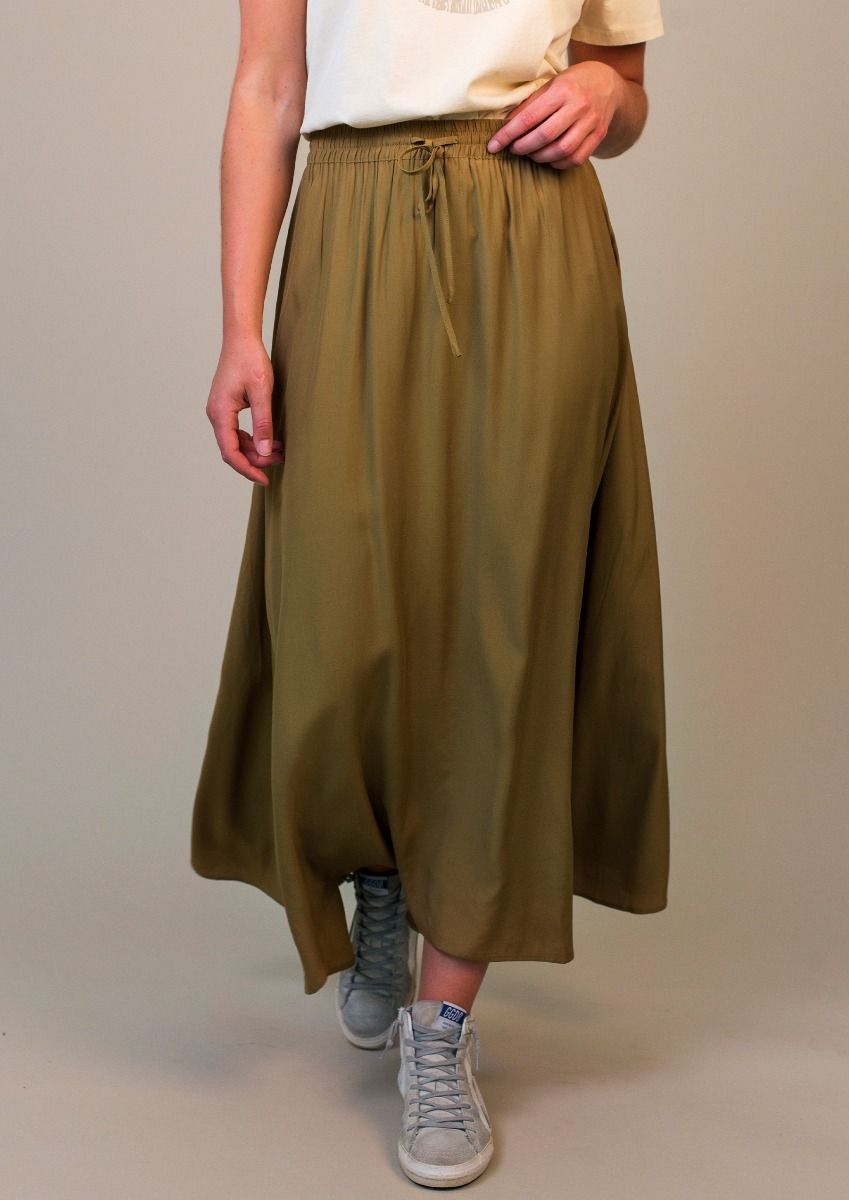 Jaylinn yellow green maxi skirt for women Circle Of Trust official webshop