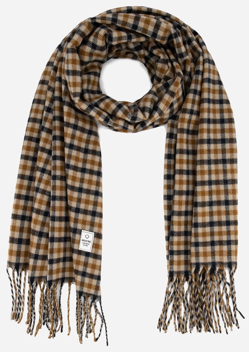 Mustard best sale check scarf