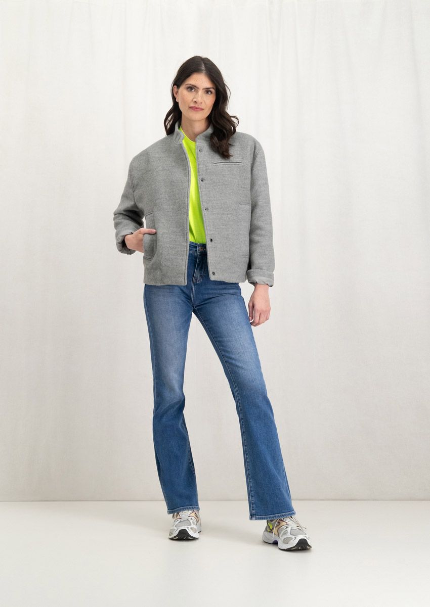 Mell Jacket Light Grey Melange