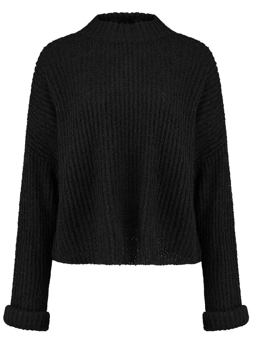 Mica gebreide zwarte trui voor dames | Circle Of Trust webshop