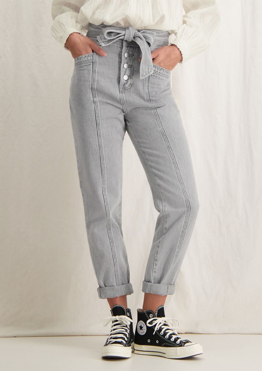 buitenste Beide scheidsrechter Bodi grijze high waist paperbag fit jeans voor dames | Circle Of Trust official webshop buitenste Beide scheidsrechter Bodi grijze high waist paperbag fit jeans voor dames | Circle Of Trust official webshop