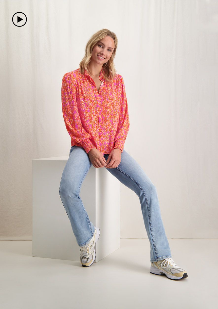 Grace viscose dames blouse met fleurige bloemenprint Circle Of