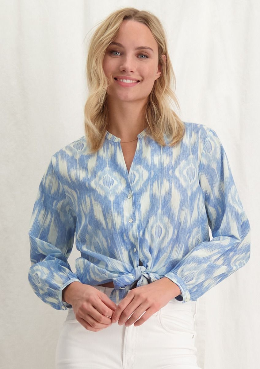 Katoenen overhemdblouse dames top