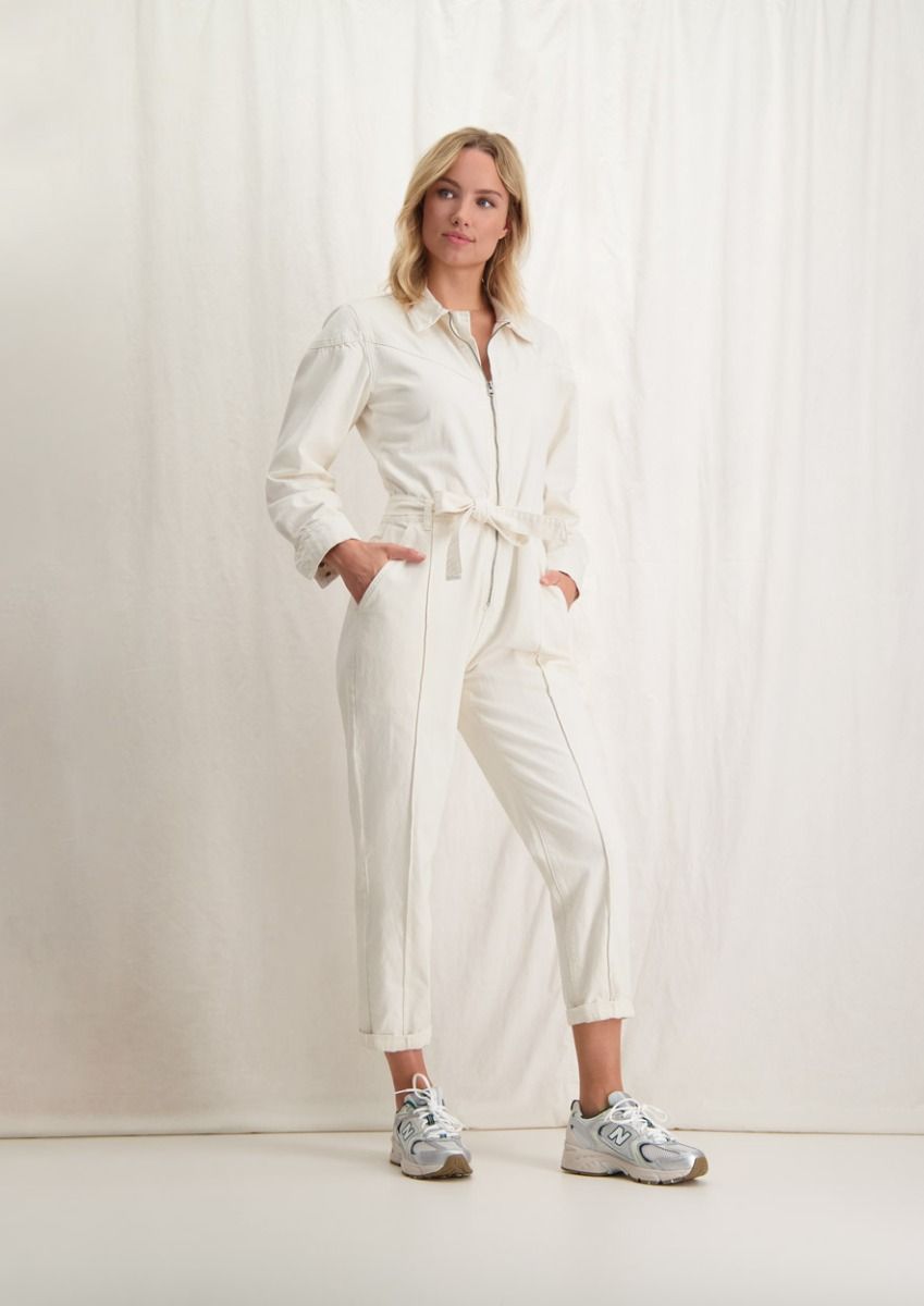 Verwarren Hangen Leuren Levy gebroken wit denim jumpsuit met een loose fit voor dames | Circle Of  Trust official webshop