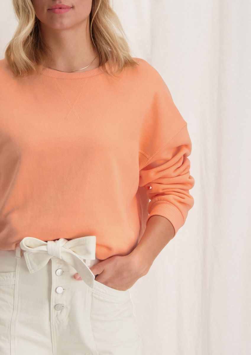 NIkita zalmroze katoenen sweater met oversized fit voor dames Circle Of Trust official webshop