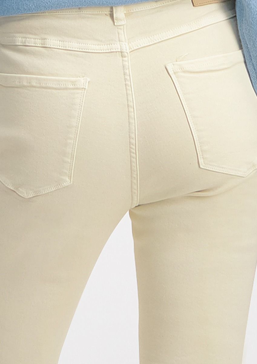 Amber sand colored women s jeans with a straight fit Circle Of