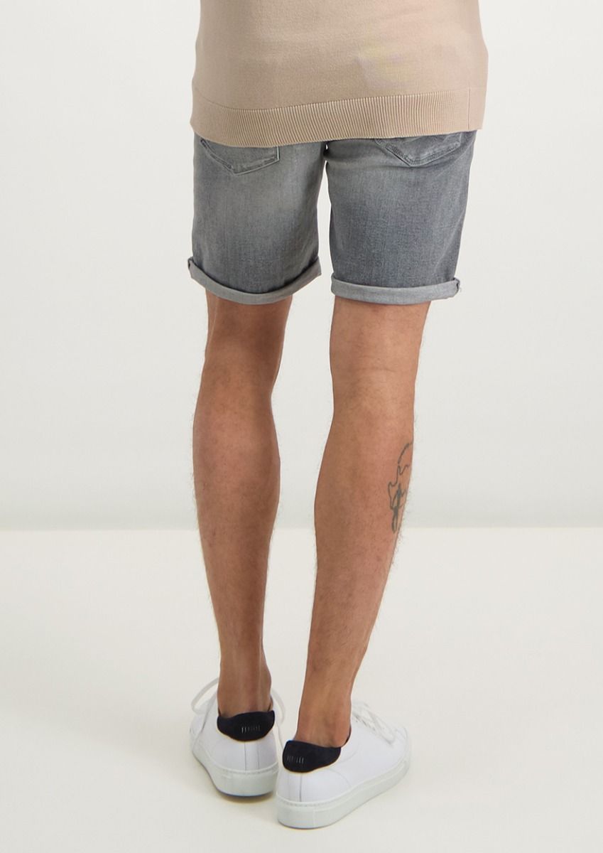 Connor Denim Short Solid Grey