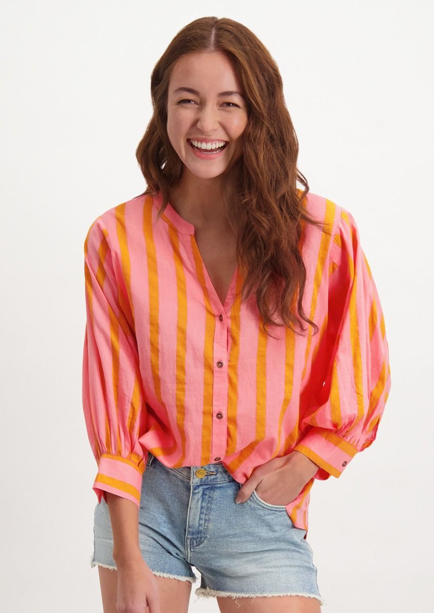 Libby oranje roze blouse voor dames Circle Of Trust official webshop