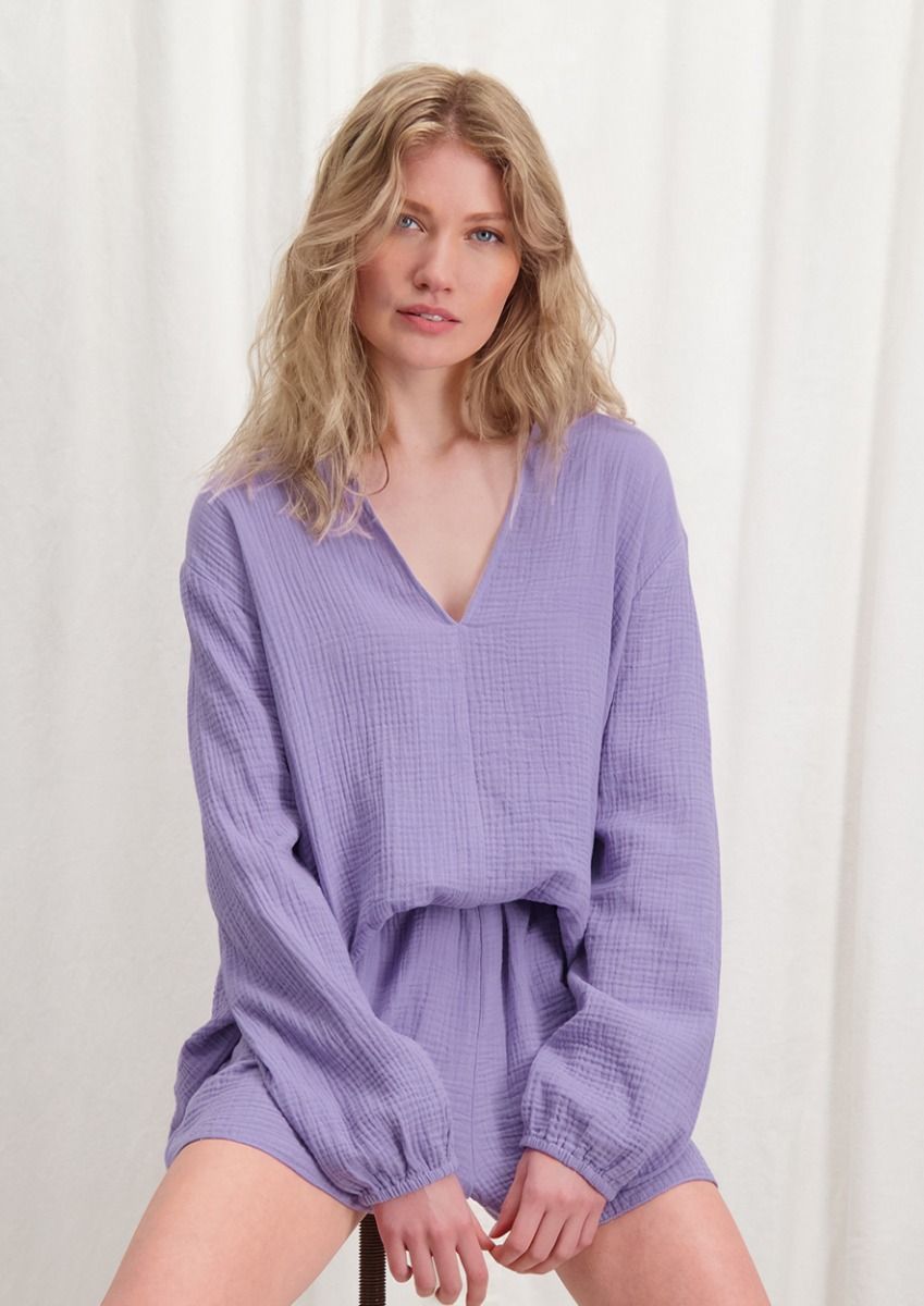 Loiza Blouse Chalk Violet