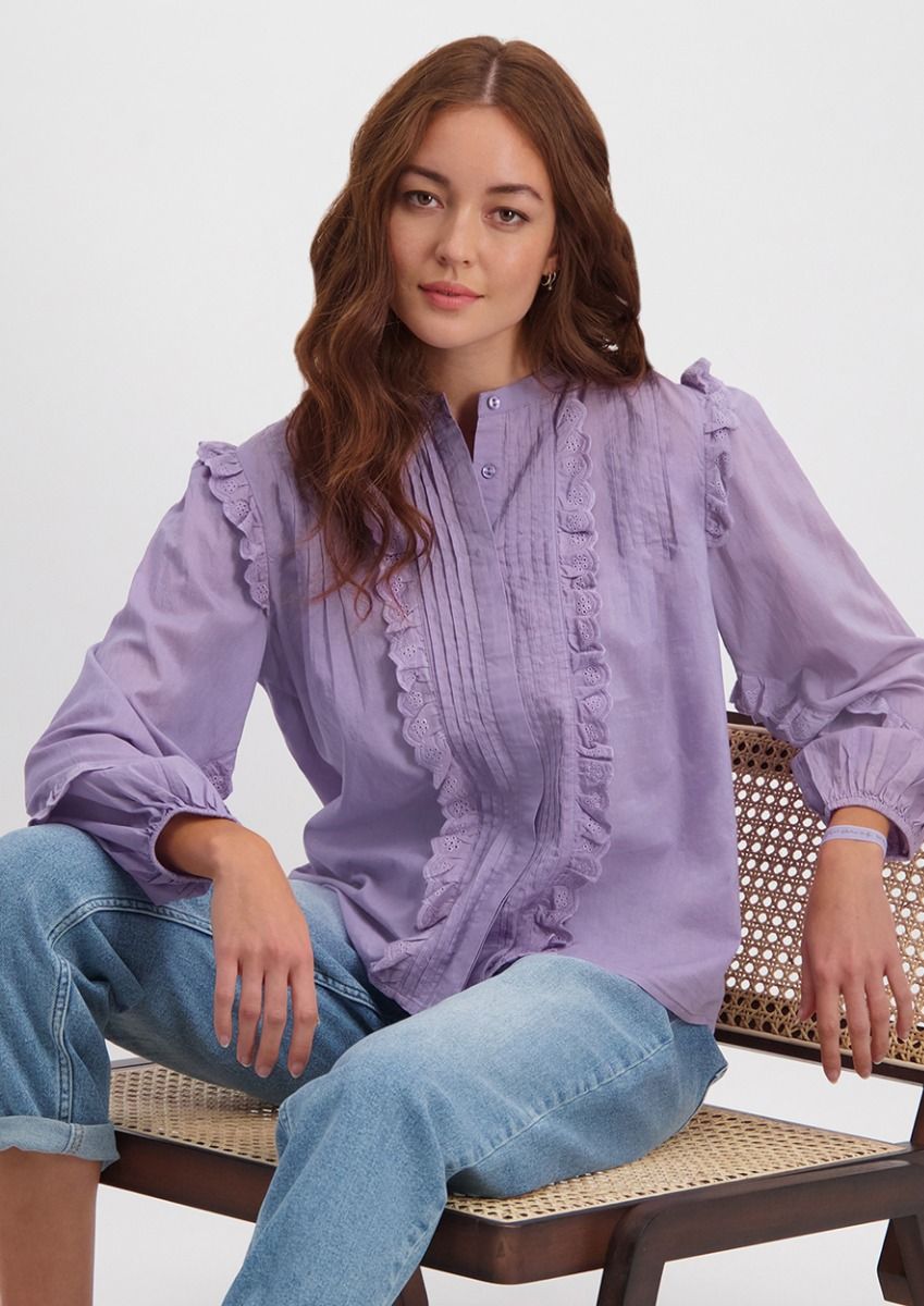 Noa Blouse Chalk Violet