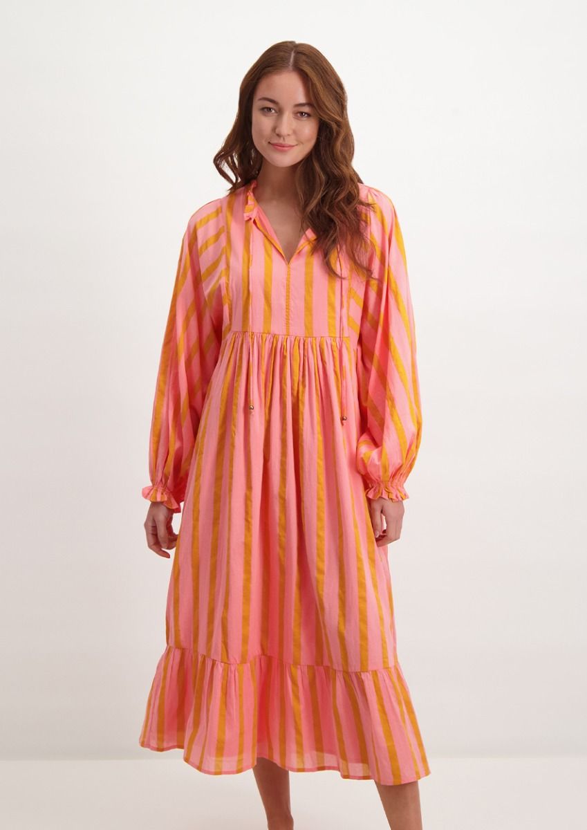Reese oranje roze jurk voor dames Circle Of Trust official webshop