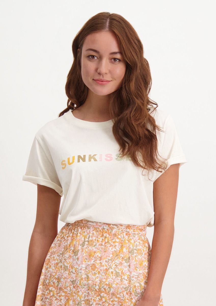 Gebroken wit sales shirt dames