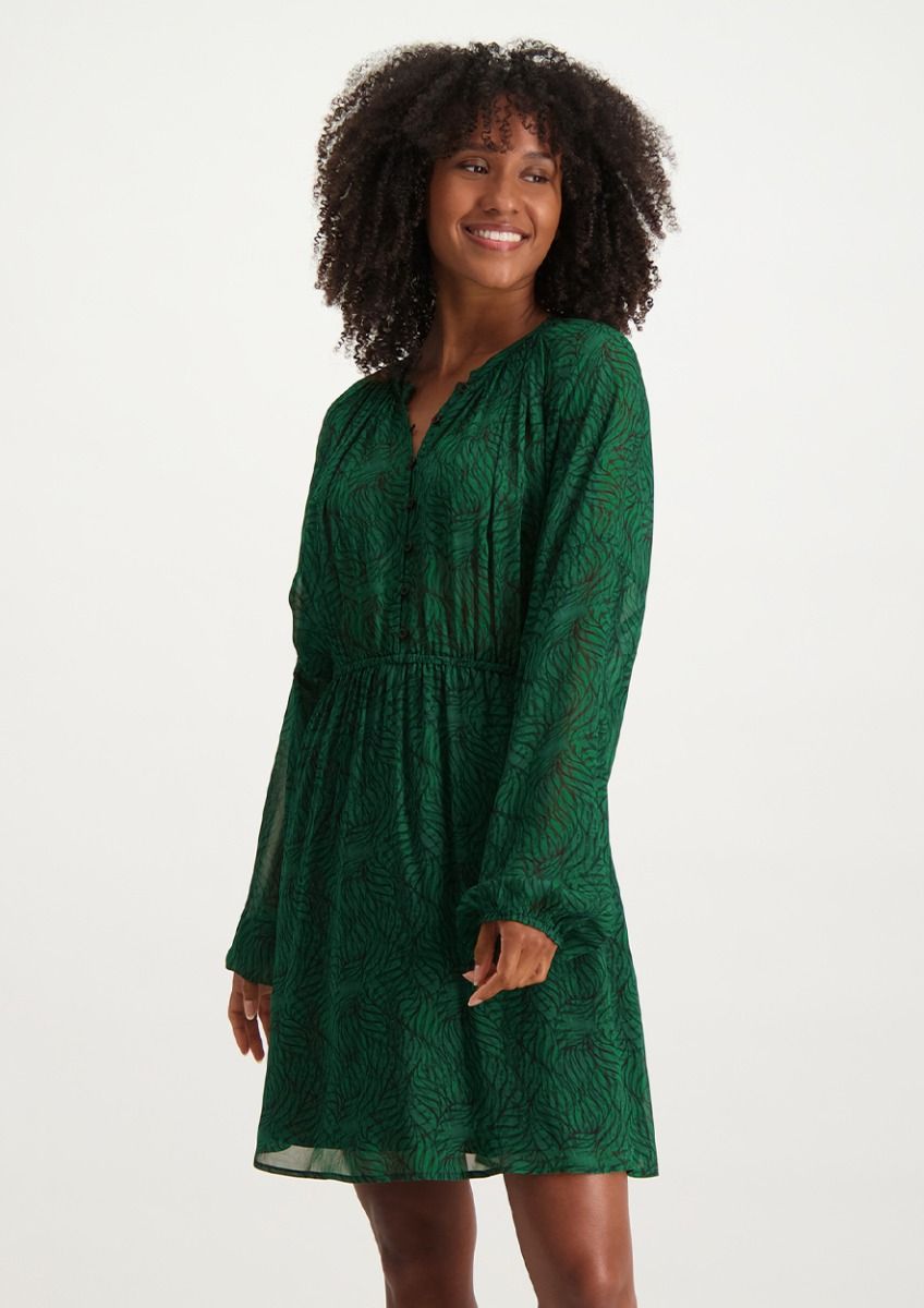 Jurk store groen dames