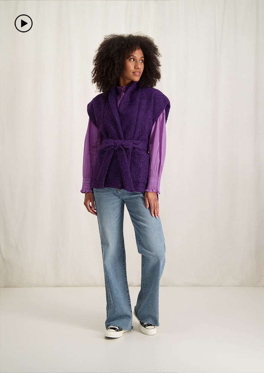 Gilet deals violet zara