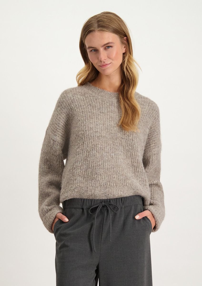 Livia Knit Flint Grey Melange