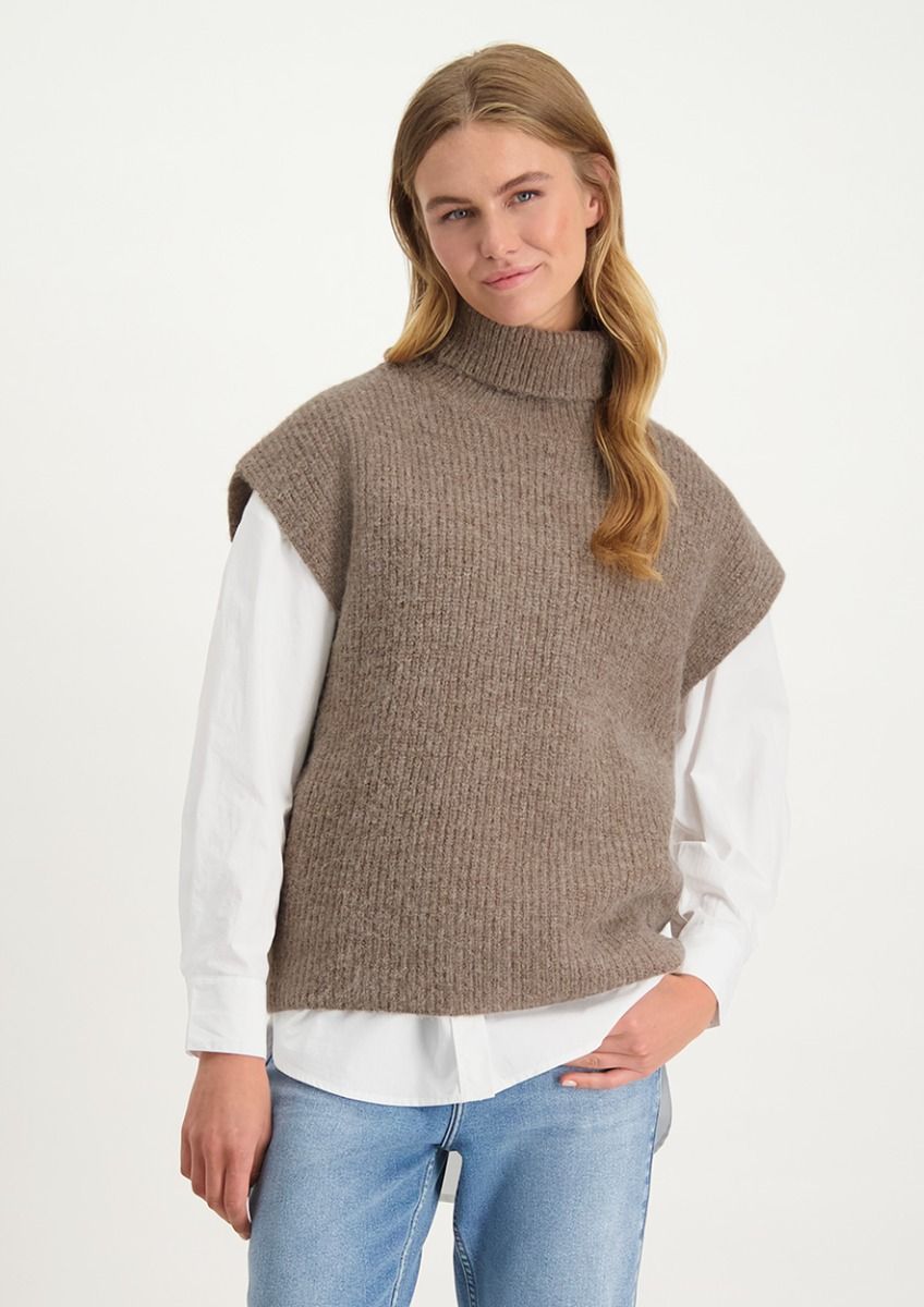 Mouwloze trui dames outlet