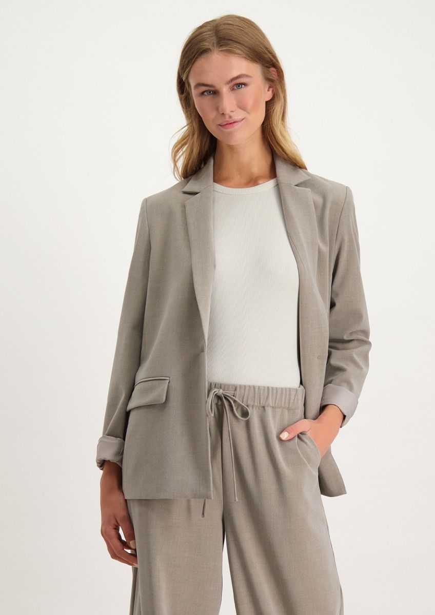 Nora Blazer Flint Grey Melange