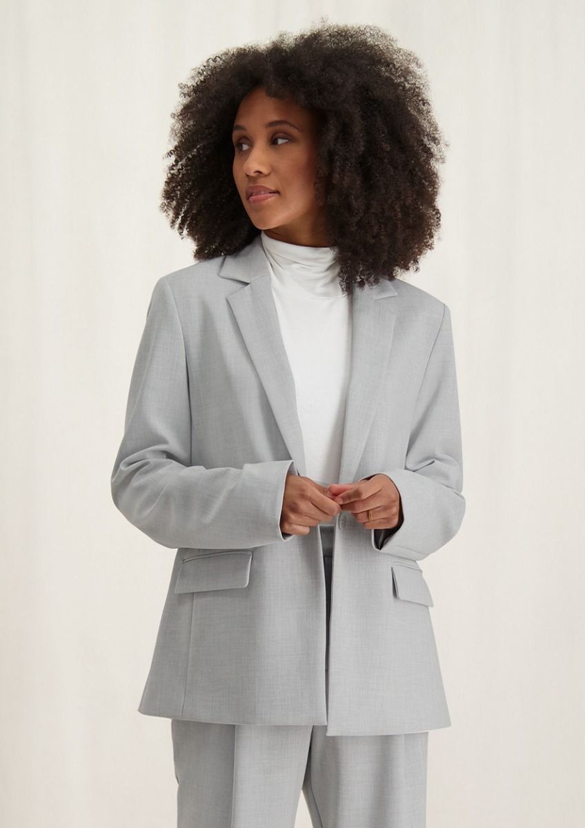 Nora light grey stretch blazer for women Circle Of Trust official webshop