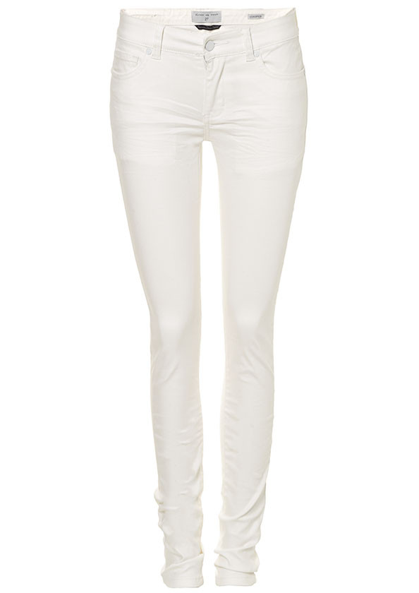 Circle of Trust Poppy Coated Raw White Jeans for Women - Circle Of ...
