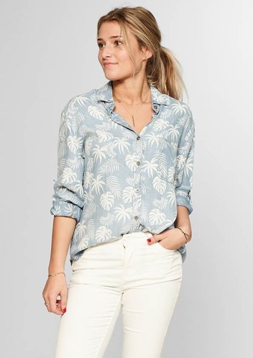 Lily Blouse Leafs