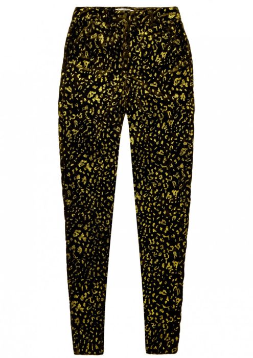 Girls Kae Velvet Pants Leopard
