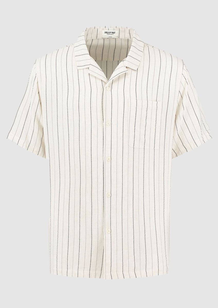 Jim off-white men's shirt with grey 