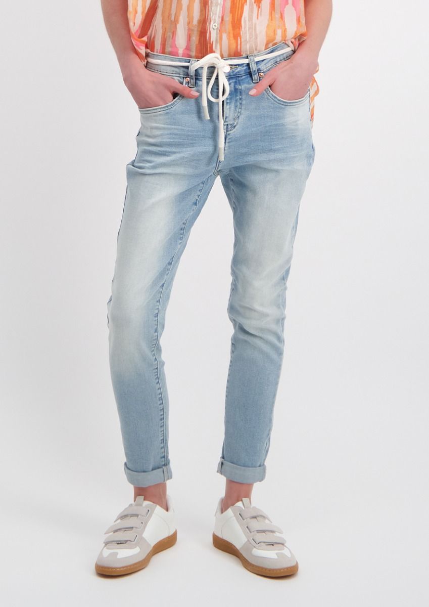blue skinny boyfriend jeans for women 