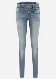 D'Nimes light blue jeans with double waistband for women | Circle Of ...